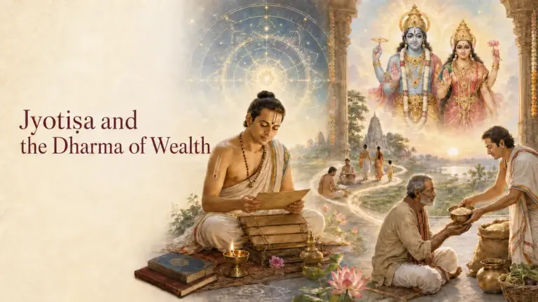 Jyotiṣa and the Dharma of Wealth
