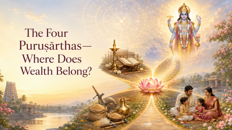 The Four Puruṣārthas—Where Does Wealth Belong?