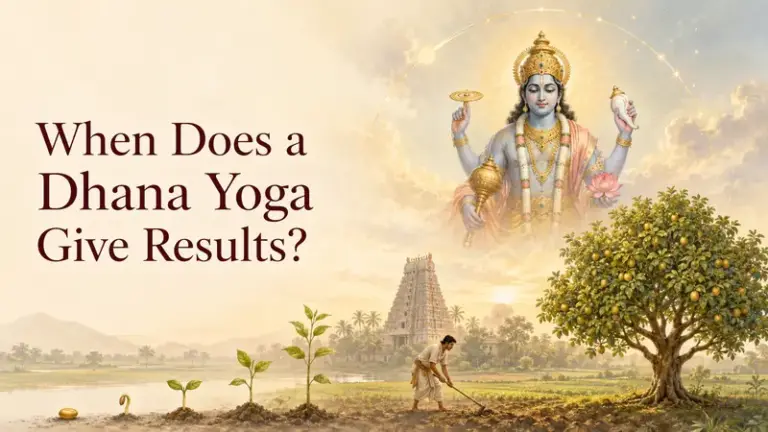 When Does a Dhana Yoga Give Results?